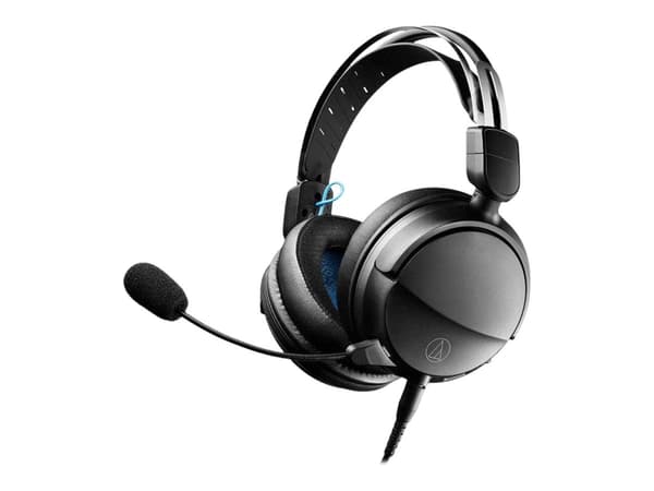 Audio-Technica ATH-GL3 - Hodesett - full størrelse - kablet - 3,5 mm jakk - lydisolerende - svart