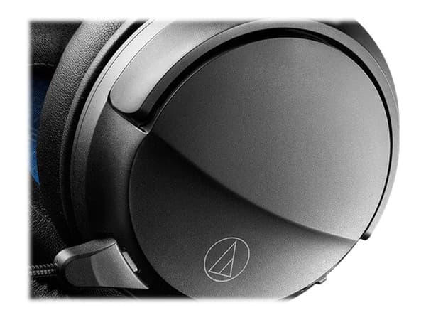 Audio-Technica ATH-GL3 - Hodesett - full størrelse - kablet - 3,5 mm jakk - lydisolerende - svart