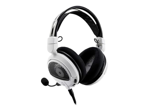 Audio-Technica ATH-GDL3 - Headset - fullstorlek - kabelansluten - 3,5 mm kontakt - vit