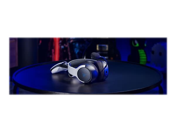 Razer Kaira Pro PlayStationille - Kuulokkeet - täysikokoinen - Bluetooth/2,4 GHz radiotaajuus - langaton (USB-C) - valkoinen | Sony PlayStation 5:lle