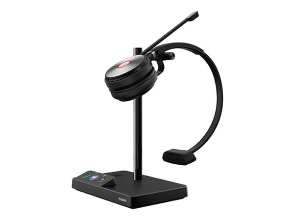 Yealink WH62 Mono - För Microsoft Teams - headset - på örat - DECT - trådlös - Certifierad för Microsoft-teams