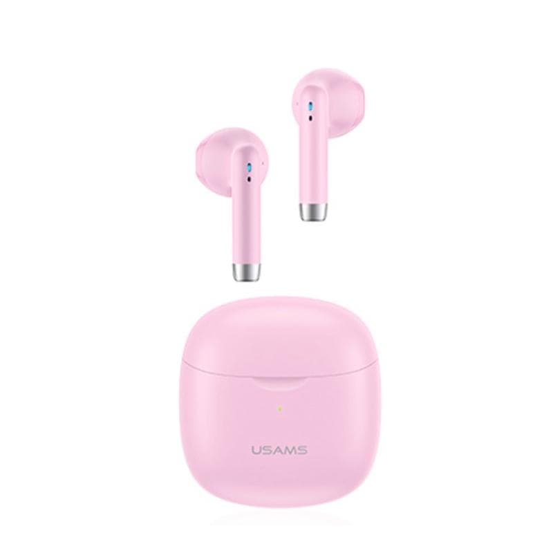 Vattentäta Bluetooth Hörlurar USAMS 04 TWS Brusreducerande - Rosa
