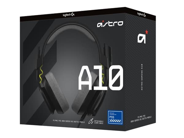 ASTRO Gaming A10 Gen 2 - Hodesett - full størrelse - kablet - 3,5 mm jakk - svart