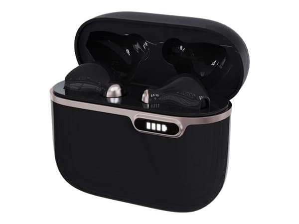 ART AP-TW-B4 - True wireless-hodetelefoner med mikrofon - ørepropp - Bluetooth - svart