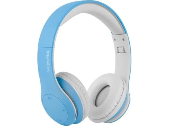 Kruger&amp;Matz wireless over-ear headphones for children model Street Kids , blue color
