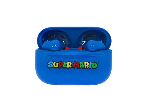 OTL Technologies Super Mario , Trådlös, Samtal/musik, 20 - 20000 hz, 145 g, Hörlurar, Blå