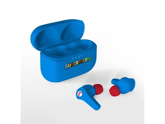 OTL Technologies Super Mario , Trådlös, Samtal/musik, 20 - 20000 hz, 145 g, Hörlurar, Blå