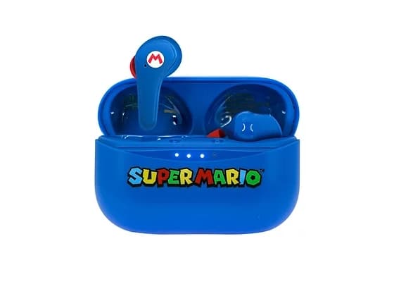 OTL Technologies Super Mario , Trådløs, Samtaler/musikk, 20 - 20000 Hz, 145 g, Hodetelefoner, Blå