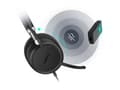 Miniatyrbild 3 av 5: Yealink UH38 Mono - Headset - på örat - Bluetooth - trådlös, kabelansluten - USB-A - svart - Certifierad för Microsoft-teams