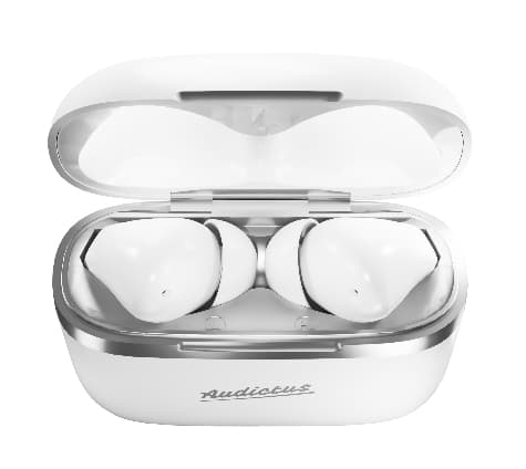 Audictus Dopamine, True Wireless Stereo (TWS), Samtaler/musikk, 20 - 20000 Hz, Hodesett, Hvit