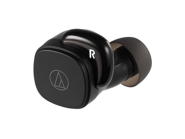 Audio-Technica ATH SQ1TW - True wireless-hodetelefoner med mikrofon - i øret - Bluetooth - svart