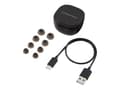 Miniatyrbilde 1 av 5: Audio-Technica ATH SQ1TW - True wireless-hodetelefoner med mikrofon - i øret - Bluetooth - svart