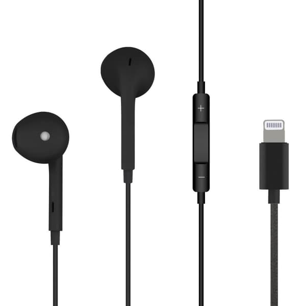 Champions Earpod-hörlurar med Lightning kontakt - Svart