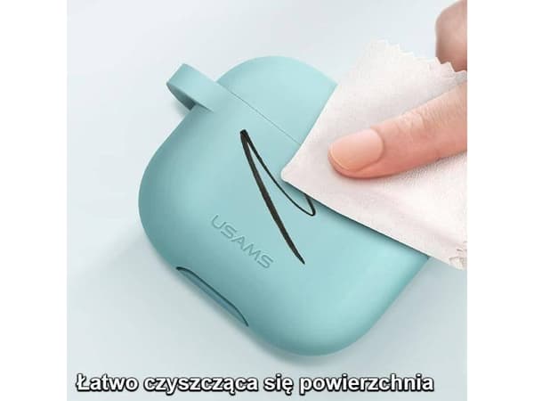 Usams Silicon skyddsfodral BH741AP03 för AirPods 3 rosa
