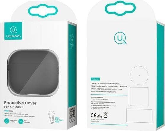 Usams Silicon skyddsfodral BH741AP03 för AirPods 3 rosa