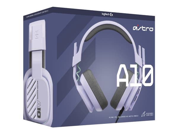 ASTRO Gaming A10 Gen 2 - Hodesett - full størrelse - kablet - 3,5 mm jakk - lilla
