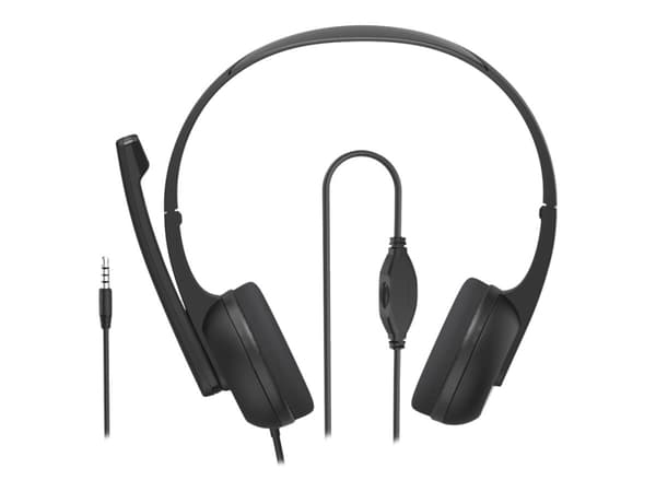 Hama "HS-P150 V2" - Headset - på örat - kabelansluten - 3,5 mm kontakt - svart