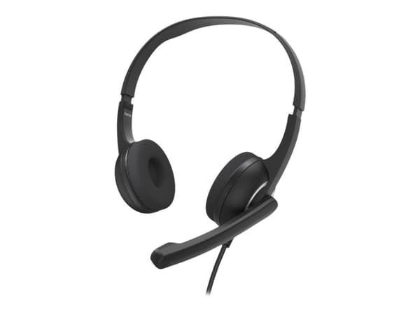 Hama "HS-P150 V2" - Headset - på örat - kabelansluten - 3,5 mm kontakt - svart
