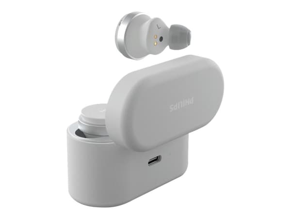 Philips TAT8506WT/00 hodetelefon og headsett Hodetelefoner True Wireless Stereo (TWS) In-ear Samtaler/musikk USB Type-C Bluetooth Hvit
