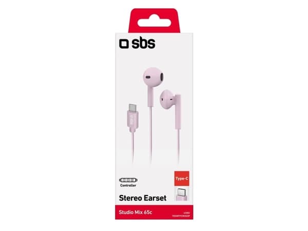 SBS TEEARTYCMIX65P, Trådløs, Calls/Music, Hodesett, Rosa