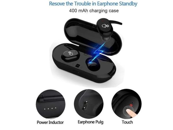 BLUETOOTH 5,0 EARSET PREMIUM TWS 4 sort