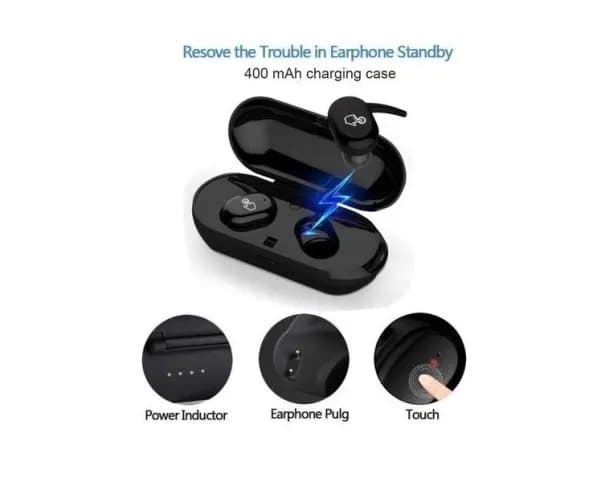 BLUETOOTH 5,0 EARSET PREMIUM TWS 4 sort