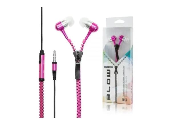 Zipper headset i blister - Pink