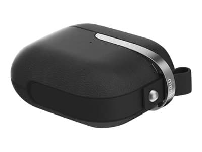 Moshi Pebbo Luxe - Langattomien kuulokkeiden latauskotelo - vegaaninahkaa - hiilenmusta - Apple AirPods -laitteille (3. sukupolvi)