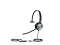 Miniatyrbild 4 av 5: Yealink UH36 Mono - Headset - på örat - kabelansluten - USB, 3,5 mm kontakt - svart och silver - Certifierad för Microsoft-teams