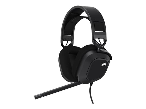 CORSAIR Gaming HS80 RGB - Hodesett - full størrelse - kablet - USB - karbon