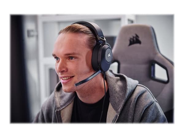 CORSAIR Gaming HS65 SURROUND - Headset - fullstorlek - kabelansluten - 3,5 mm kontakt - kol