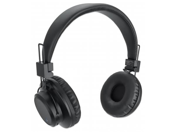 MANHATTAN Sound Science Bluetooth® On-Ear Headset Bluetooth 5.0, Mikrofon, Bedienelemente, FM-Radio, MicroSD-Kartenslot, 3,5-mm-Klinkenbuchse, ohrauf