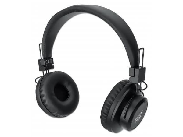 MANHATTAN Sound Science Bluetooth® On-Ear Headset Bluetooth 5.0, Mikrofon, Bedienelemente, FM-Radio, MicroSD-Kartenslot, 3,5-mm-Klinkenbuchse, ohrauf