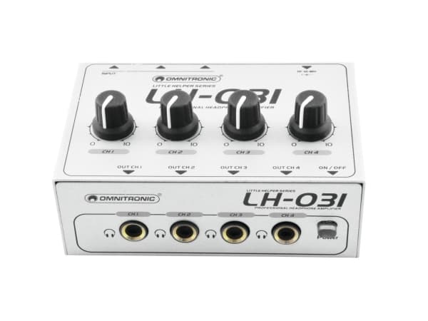 Omnitronic 10355031 Kopfhörer-Verstärker Silber (10355031)