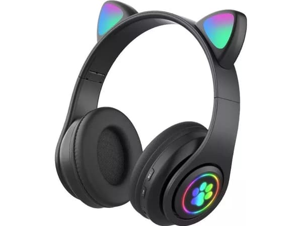 Goodbuy Paws trådlösa hörlurar för barn / Bluetooth 5.0 / svart
