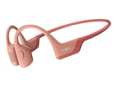 AfterShokz OpenRun Pro - Hodetelefoner med mikrofon - åpent øre - bak-nakken-montering - Bluetooth - trådløs - rosa