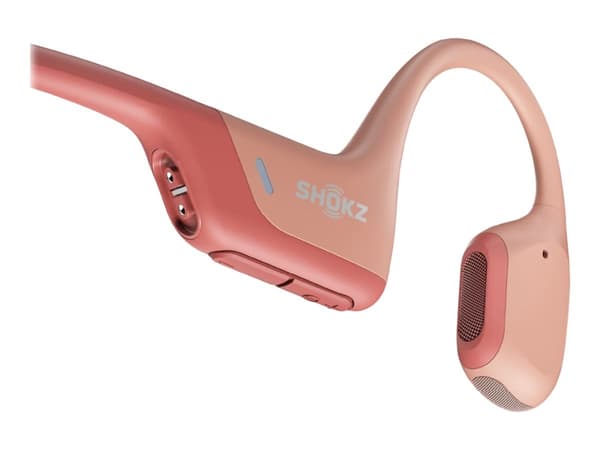 AfterShokz OpenRun Pro - Hodetelefoner med mikrofon - åpent øre - bak-nakken-montering - Bluetooth - trådløs - rosa