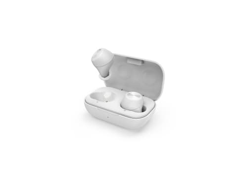 Thomson Hama WEAR7701W Trådlösa hörlurar In-Ear In-Ear Samtal/Musik Bluetooth Vit