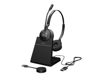 Jabra Engage 55 Stereo - Headset - på örat - DECT - trådlös - Certifierad för Microsoft-teams - 9559-455-111