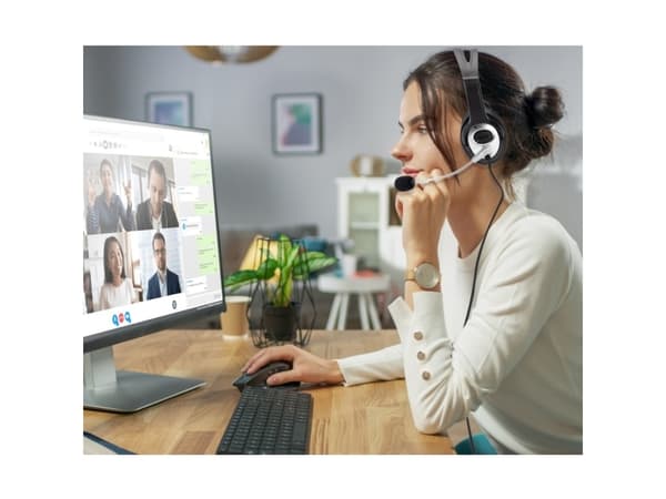 TECHly ICC SH-555TY - Hodesett - on-ear - kablet - 3,5 mm jakk - svart