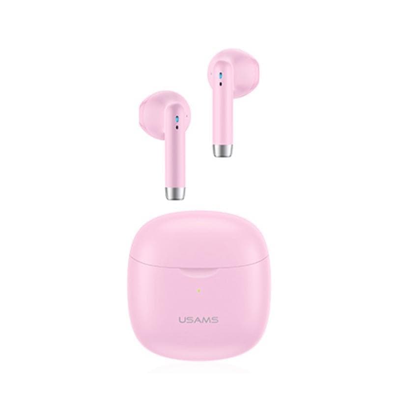 USAMS 04 TWS Vattentäta Bluetooth Hörlurar Brusreducerande - Rosa