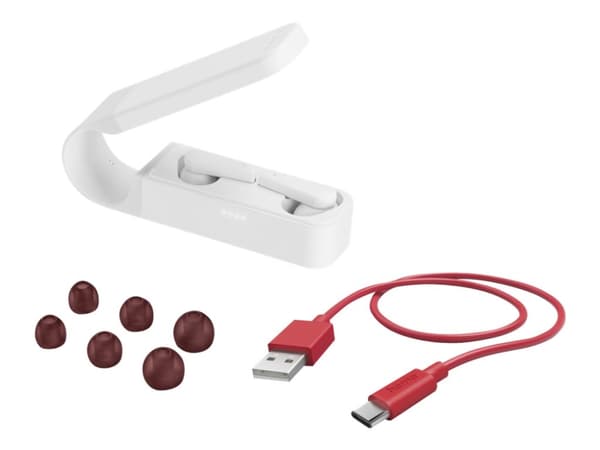 Hama Essential Line "Spirit Pocket" - True wireless-hodetelefoner med mikrofon - i øret - Bluetooth - hvit