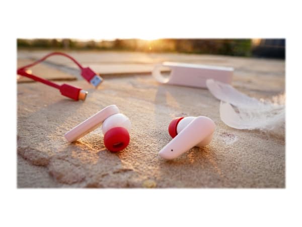 Hama Essential Line "Spirit Pocket" - True wireless-hodetelefoner med mikrofon - i øret - Bluetooth - hvit