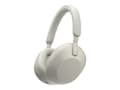 Miniatyrbilde 1 av 5: Sony WH-1000XM5 - Hodetelefoner med mikrofon - full størrelse - Bluetooth - trådløs, kablet - aktiv støydemping - 3,5 mm jakk - sølv