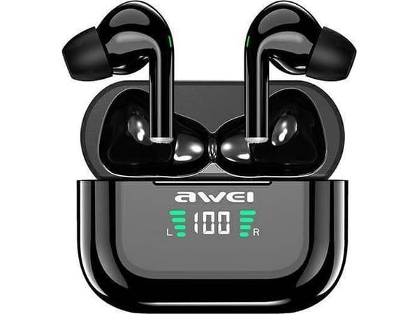 Awei AWEI headphones Bluetooth 5.1 headphones T29P TWS + docking station black/black