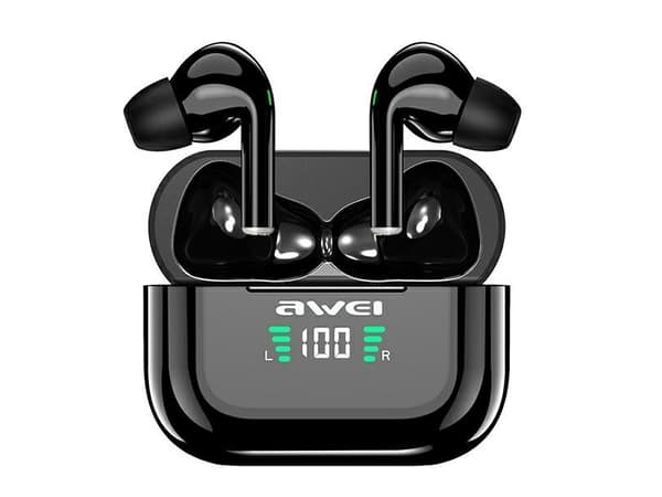 Awei AWEI headphones Bluetooth 5.1 headphones T29P TWS + docking station black/black