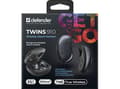 Miniatyrbilde 3 av 5: Defender Twins 910, hodetelefoner med mikrofon, volumkontroll, svarte, In-ear (in-ear type) hodetelefoner, BT 5.1, TWS, etui ładujące type bluetooth