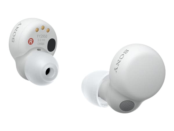 Sony LinkBuds S - True wireless-hörlurar med mikrofon - inuti örat - Bluetooth - aktiv brusradering - vit