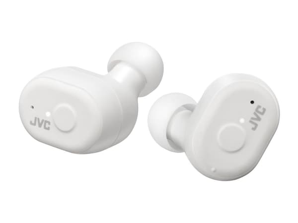 JVC HA-A11T - Marshmallow - True wireless-hörlurar med mikrofon - inuti örat - Bluetooth - vit