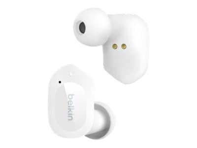 Belkin SoundForm Play - True wireless-hörlurar med mikrofon - inuti örat - Bluetooth - aktiv brusradering - moln